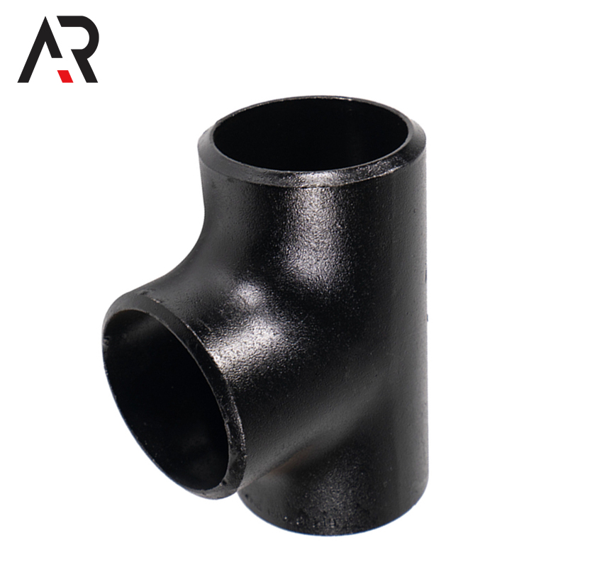 Din2615 Carbon Steel Black Painting Pipe Fitting Bw Equal Tee