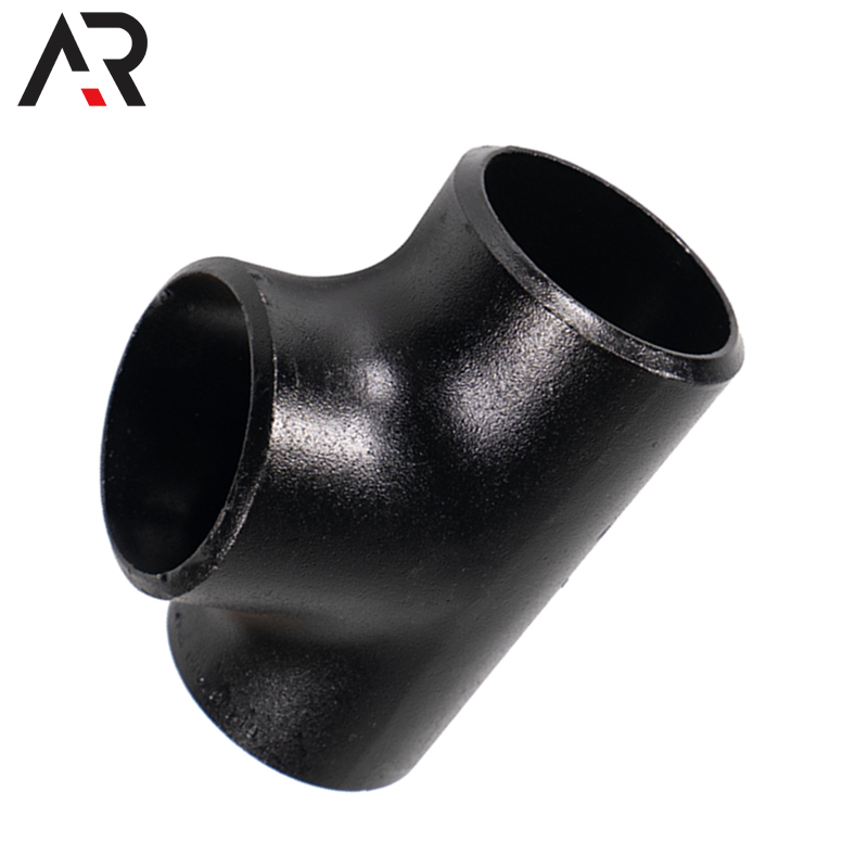 Black Painting Butt Welding Astm A234Wpb 4Inch Sch40 Equal Tee