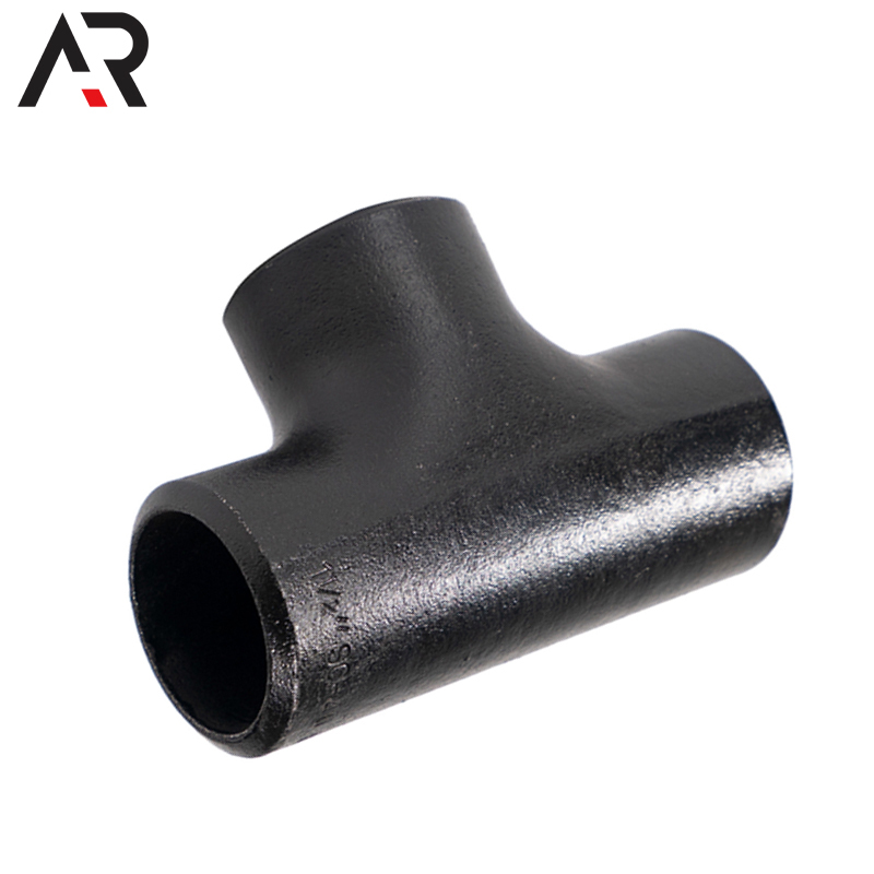 Black Painting Butt Welding Astm A234Wpb 4Inch Sch40 Equal Tee